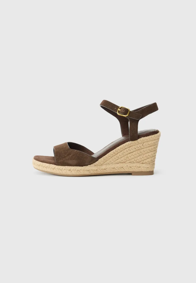 Keilsandalette - dark brown