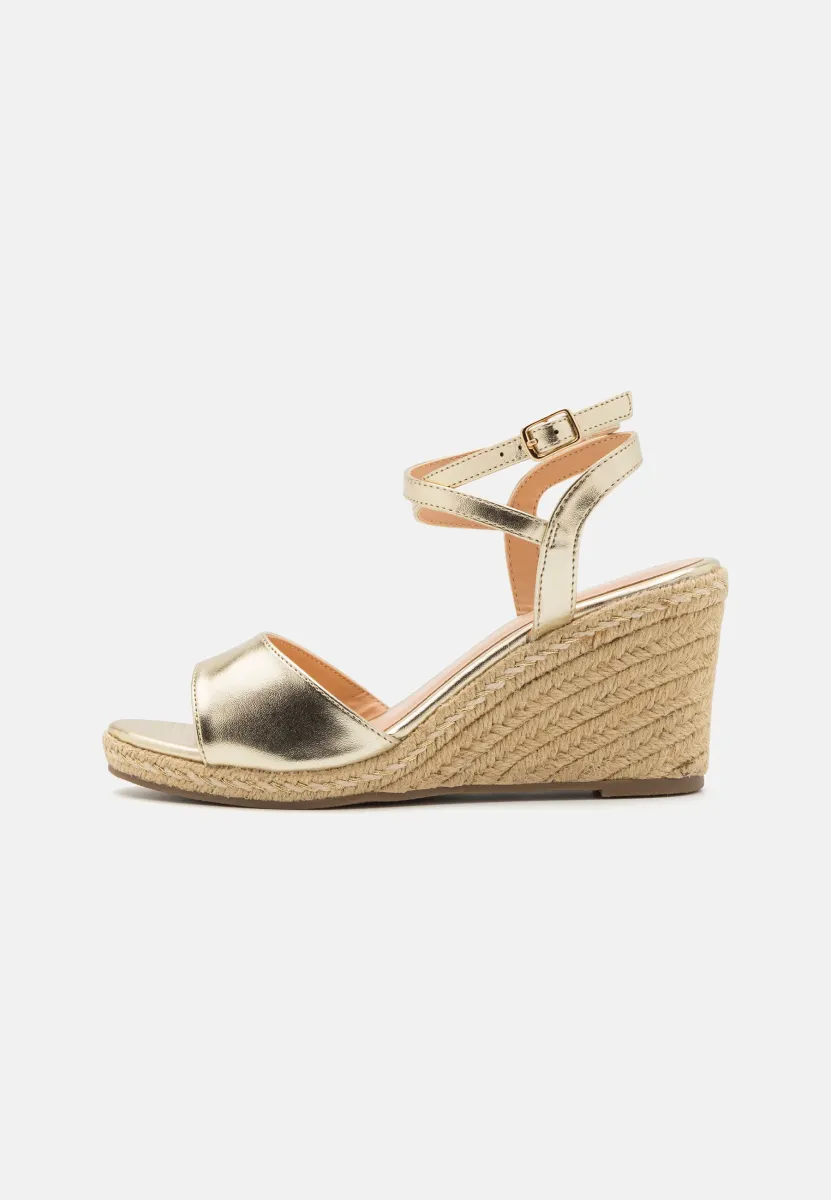 Keilsandalette - gold