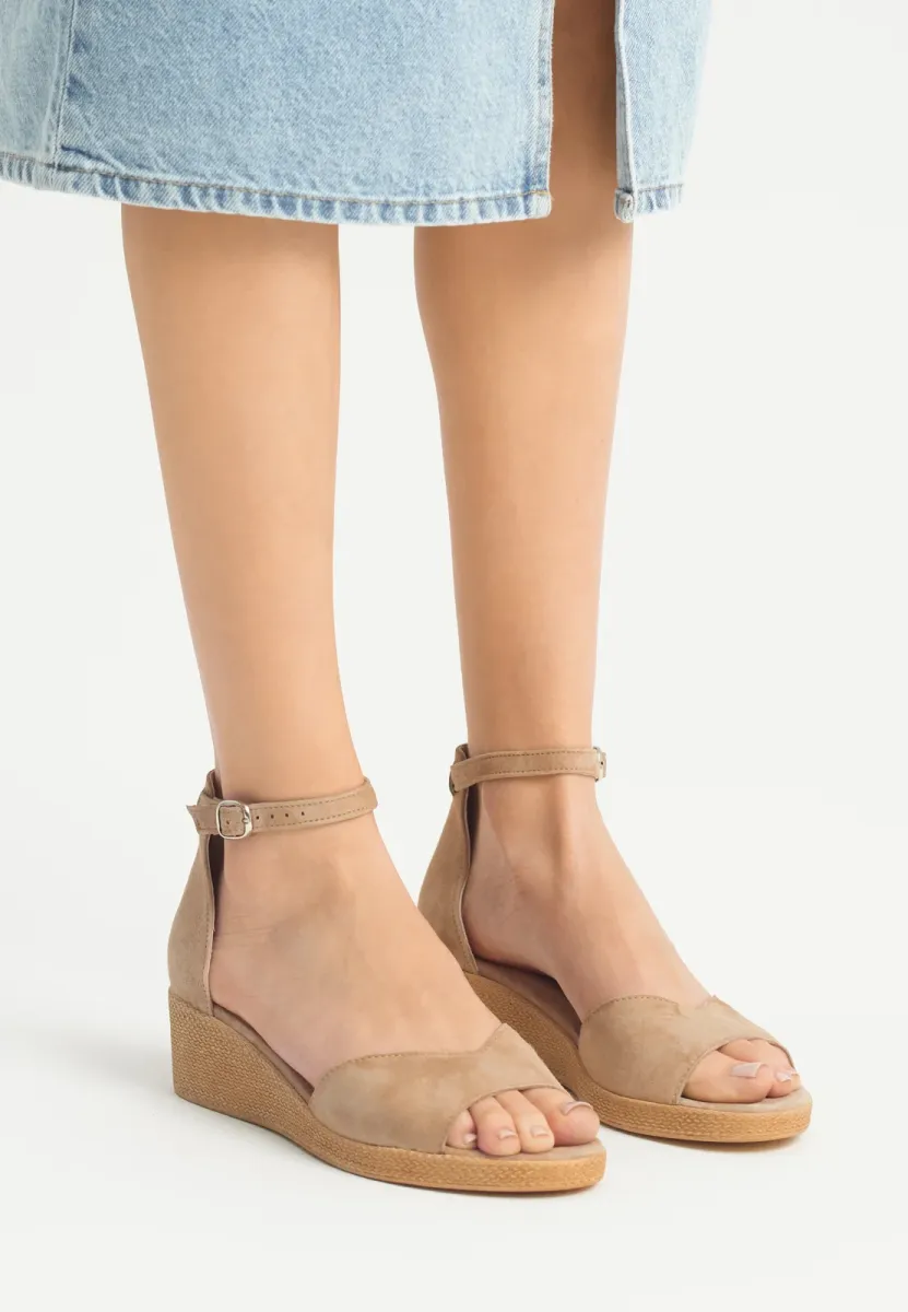 Keilsandalette - gold