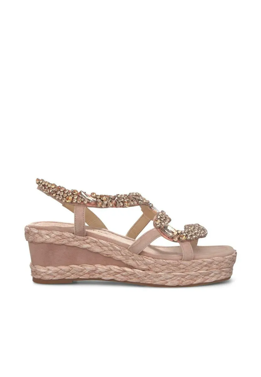 Keilsandalette - rosa claro