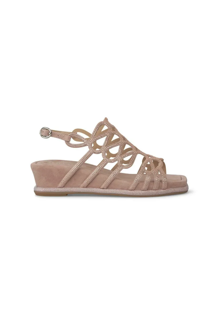 Keilsandalette - rosa claro