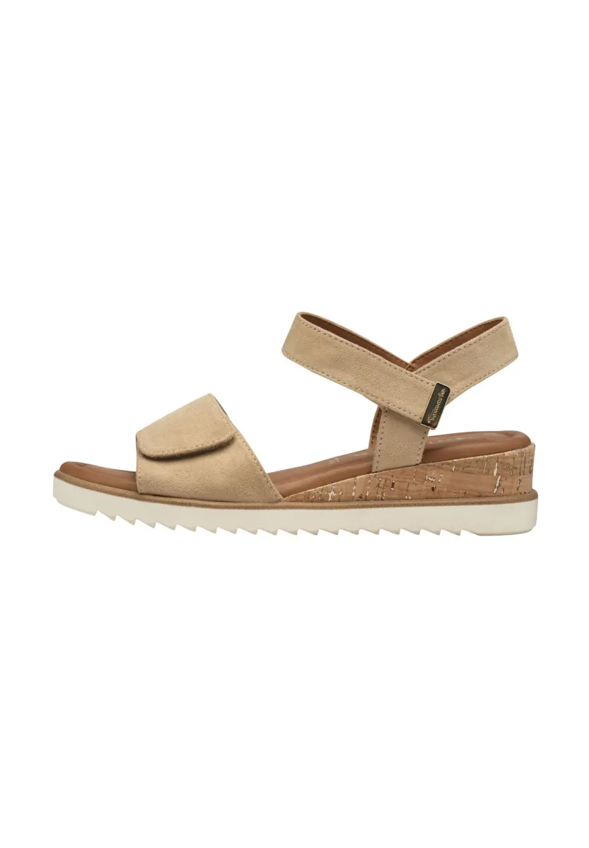 Keilsandalette - tan