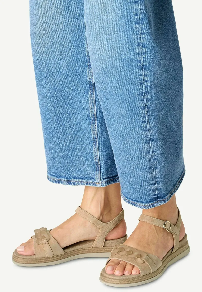 Keilsandalette - tan