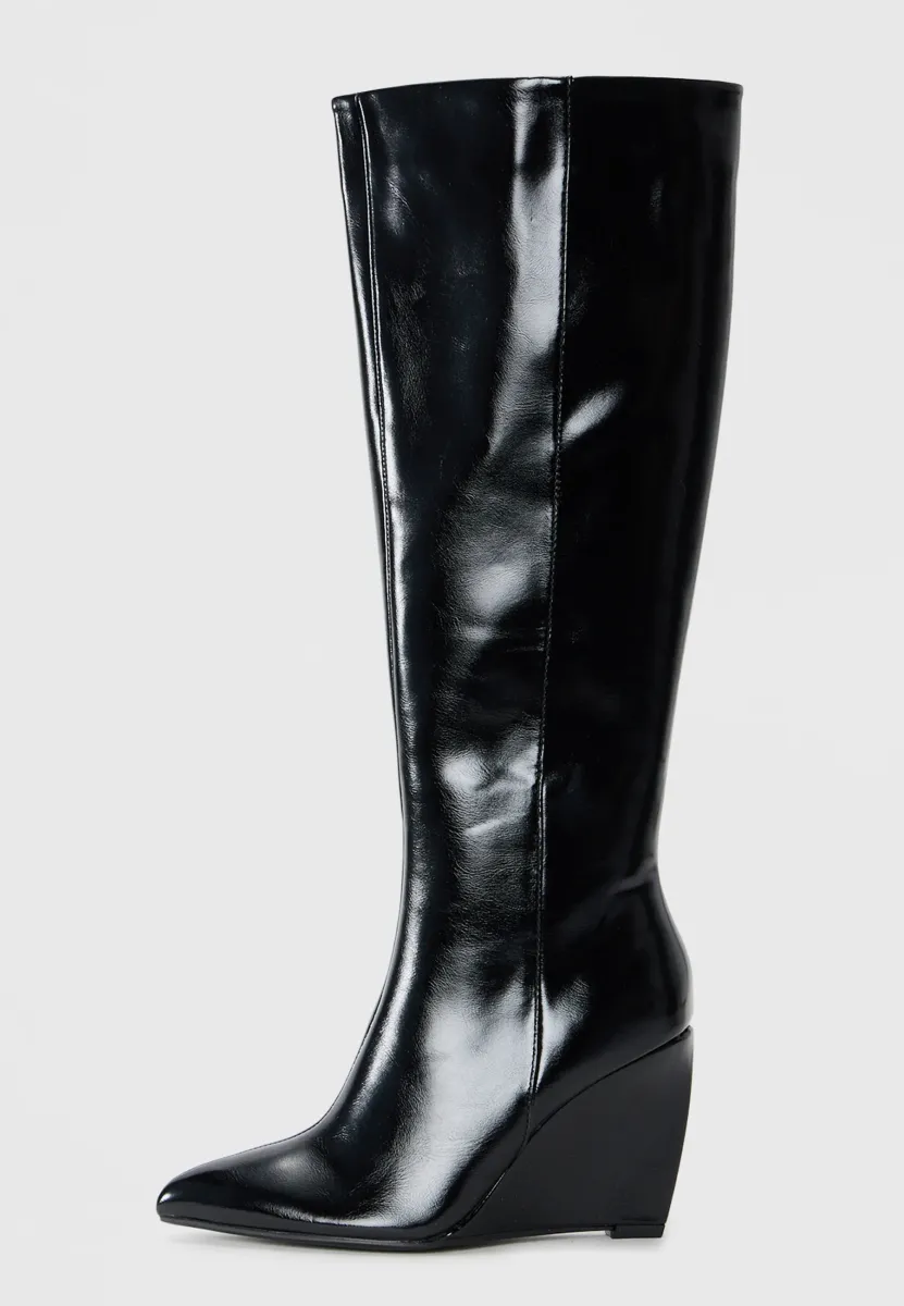 Keilstiefel - black