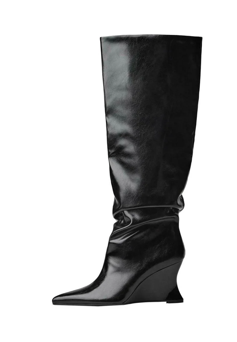 Keilstiefel - black
