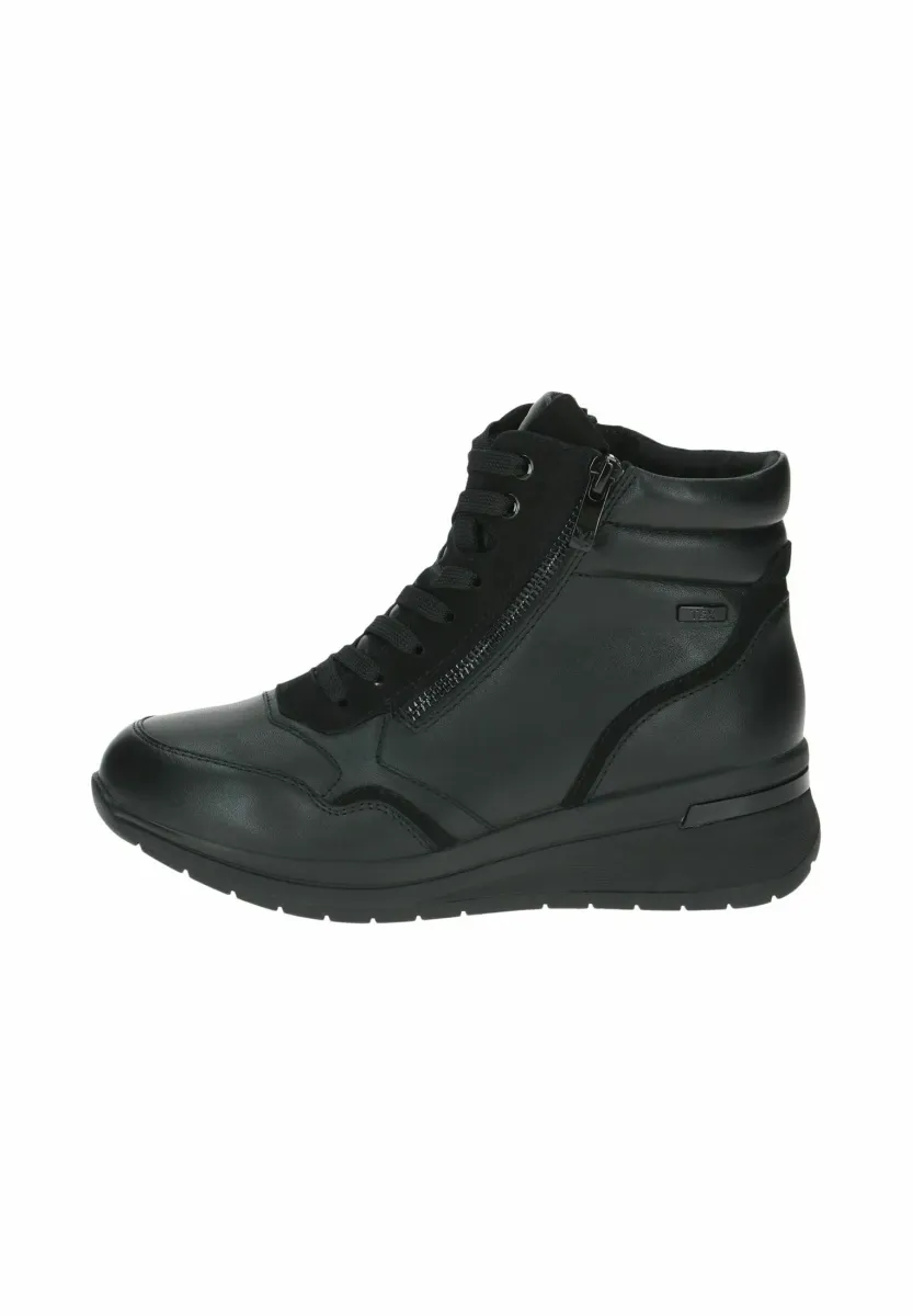 Keilstiefelette - black nappa co