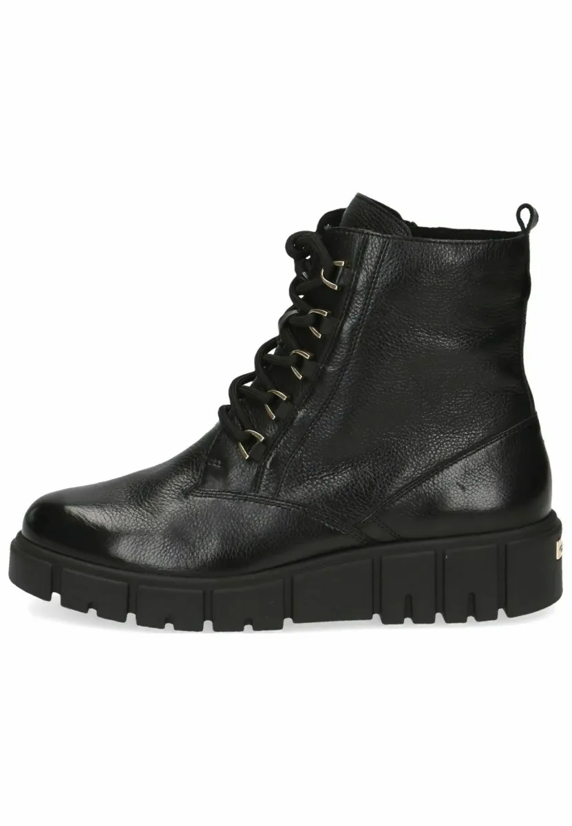 Keilstiefelette - black nappa