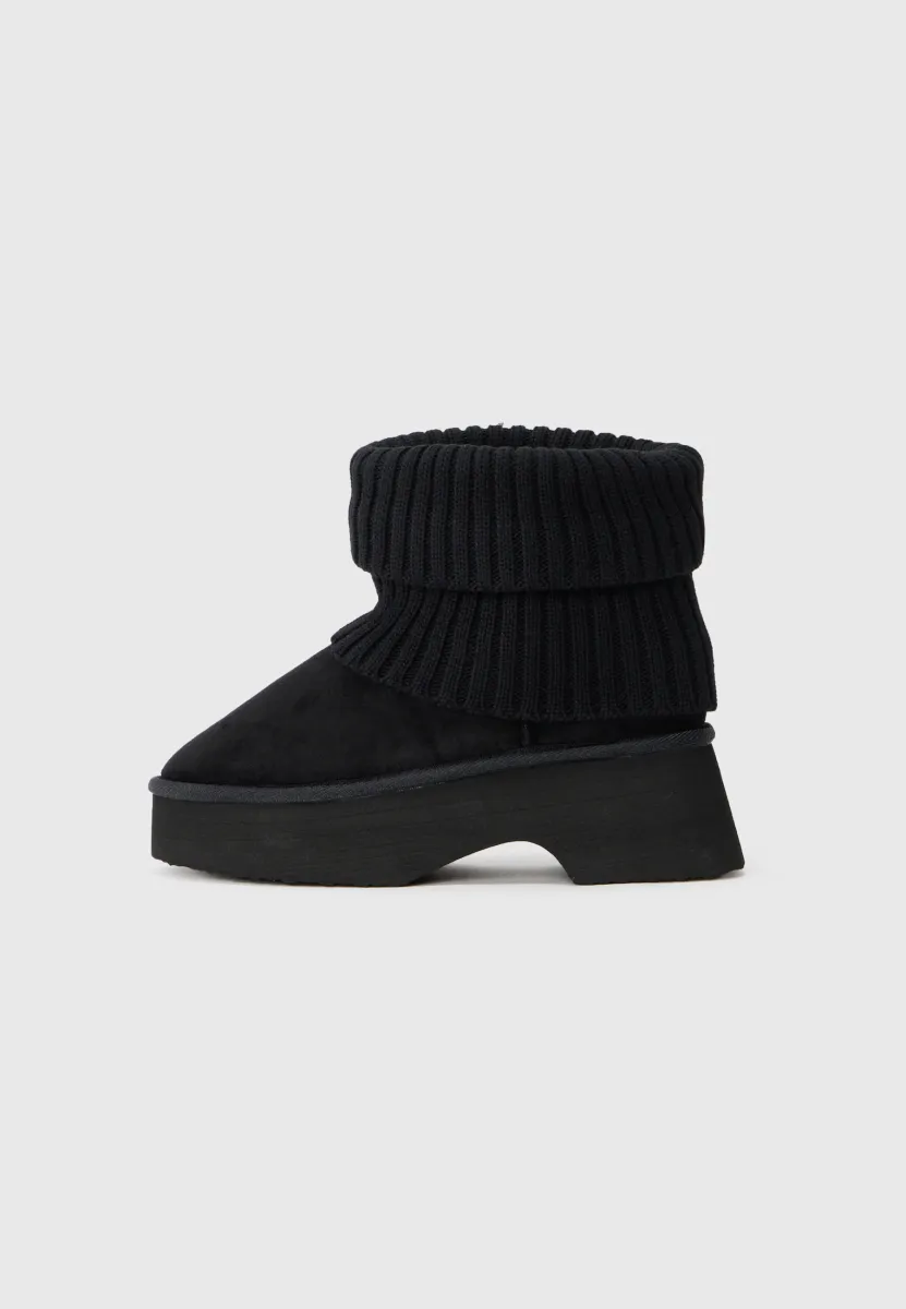 Keilstiefelette - black
