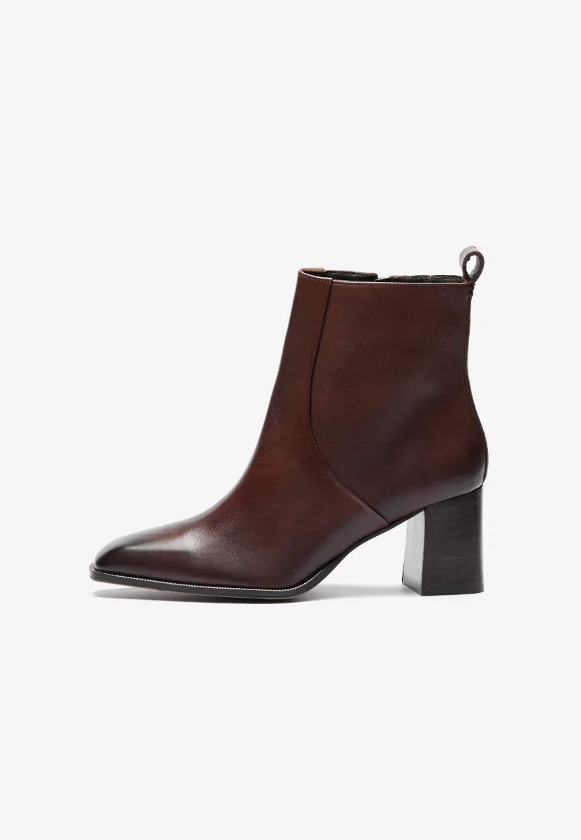 Keilstiefelette - dk brown