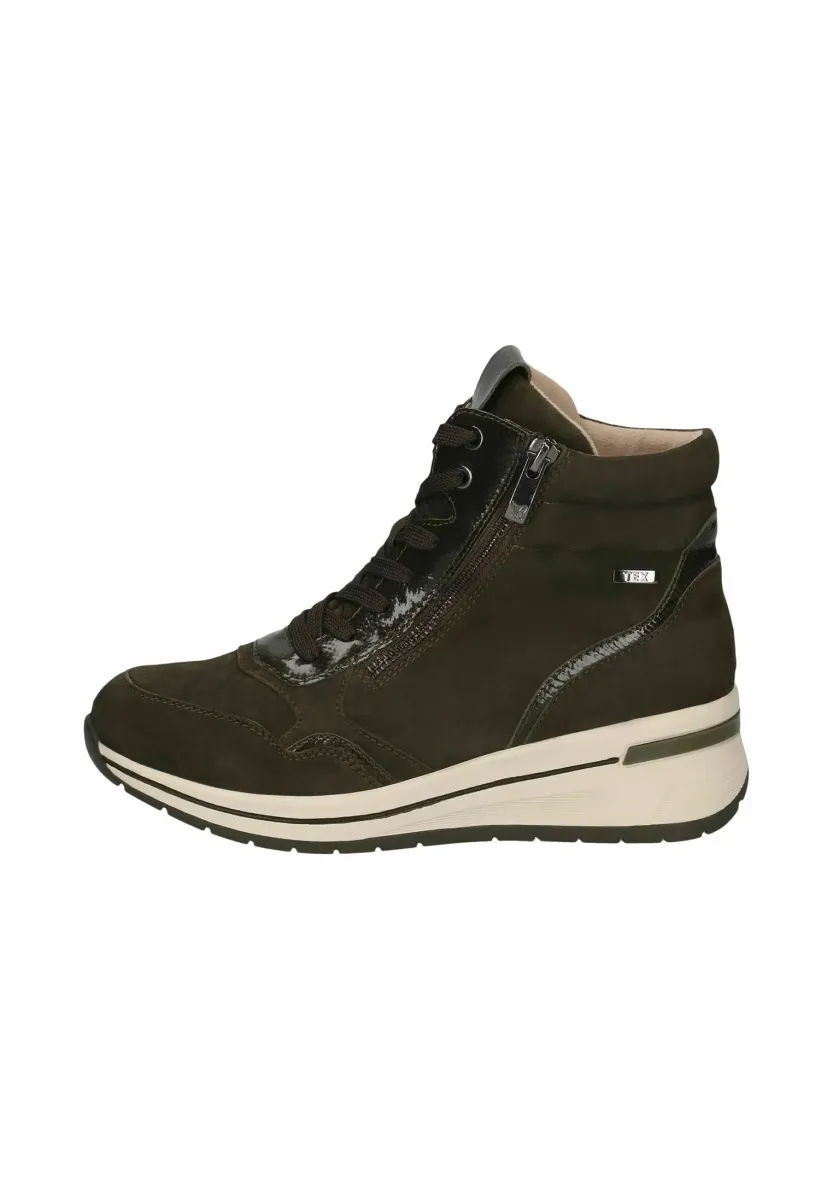 Keilstiefelette - khaki comb