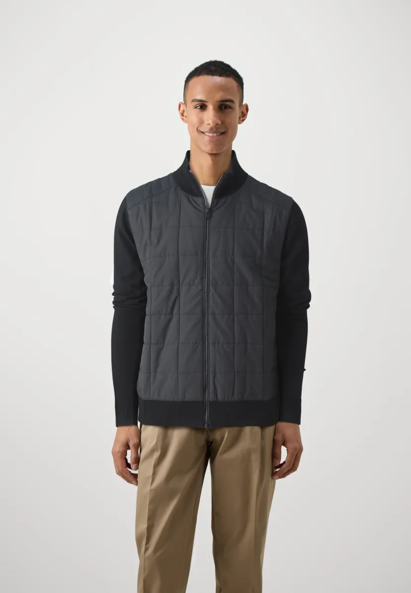 KELBROOK  ZIP CARDIGAN - Strickjacke - black