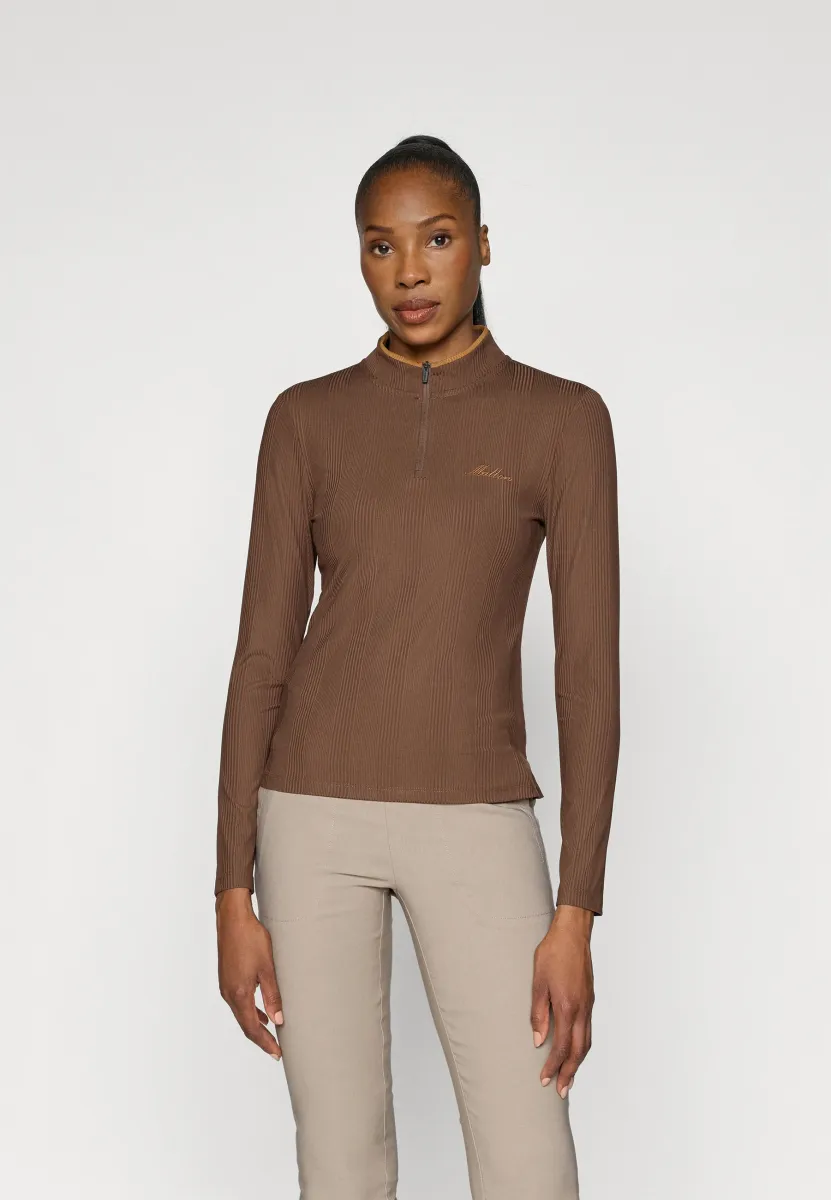 KELLY MOCKNECK - Langarmshirt - mahogany