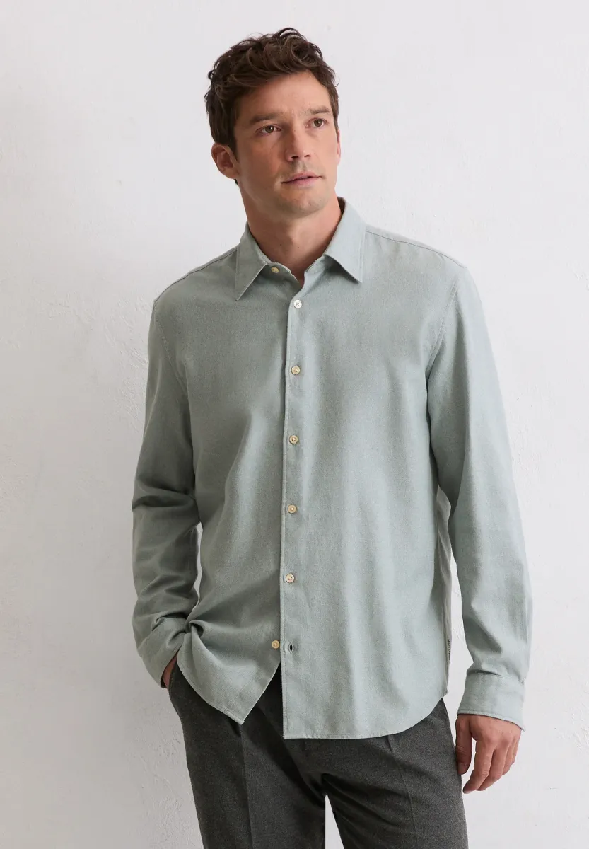 KENT COLLAR LONG SLEEVES NO POCKET ROUND HEM - Hemd - kent collar long sleeves no pocket round hem
