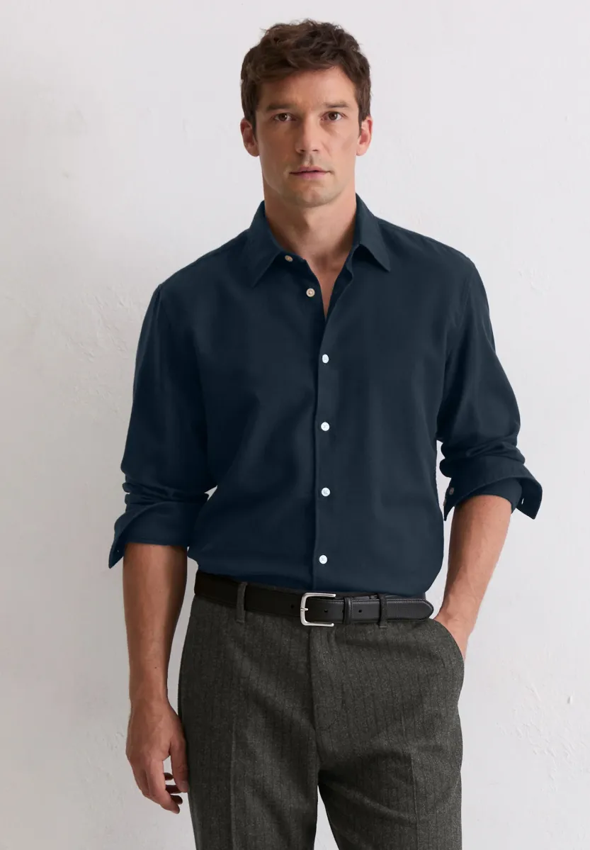 KENT COLLAR LONG SLEEVES NO POCKET ROUND HEM - Hemd - multi dark navy