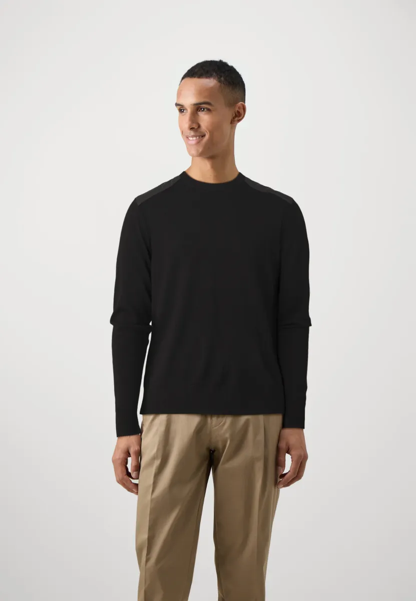 KERRIGAN CREW NECK JUMPER - Strickpullover - black