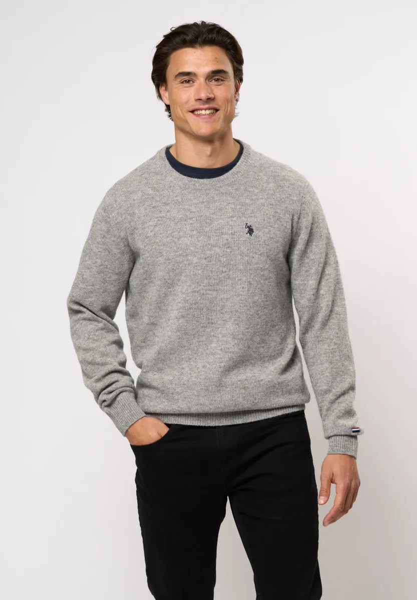 KETIL - Strickpullover - grey melange