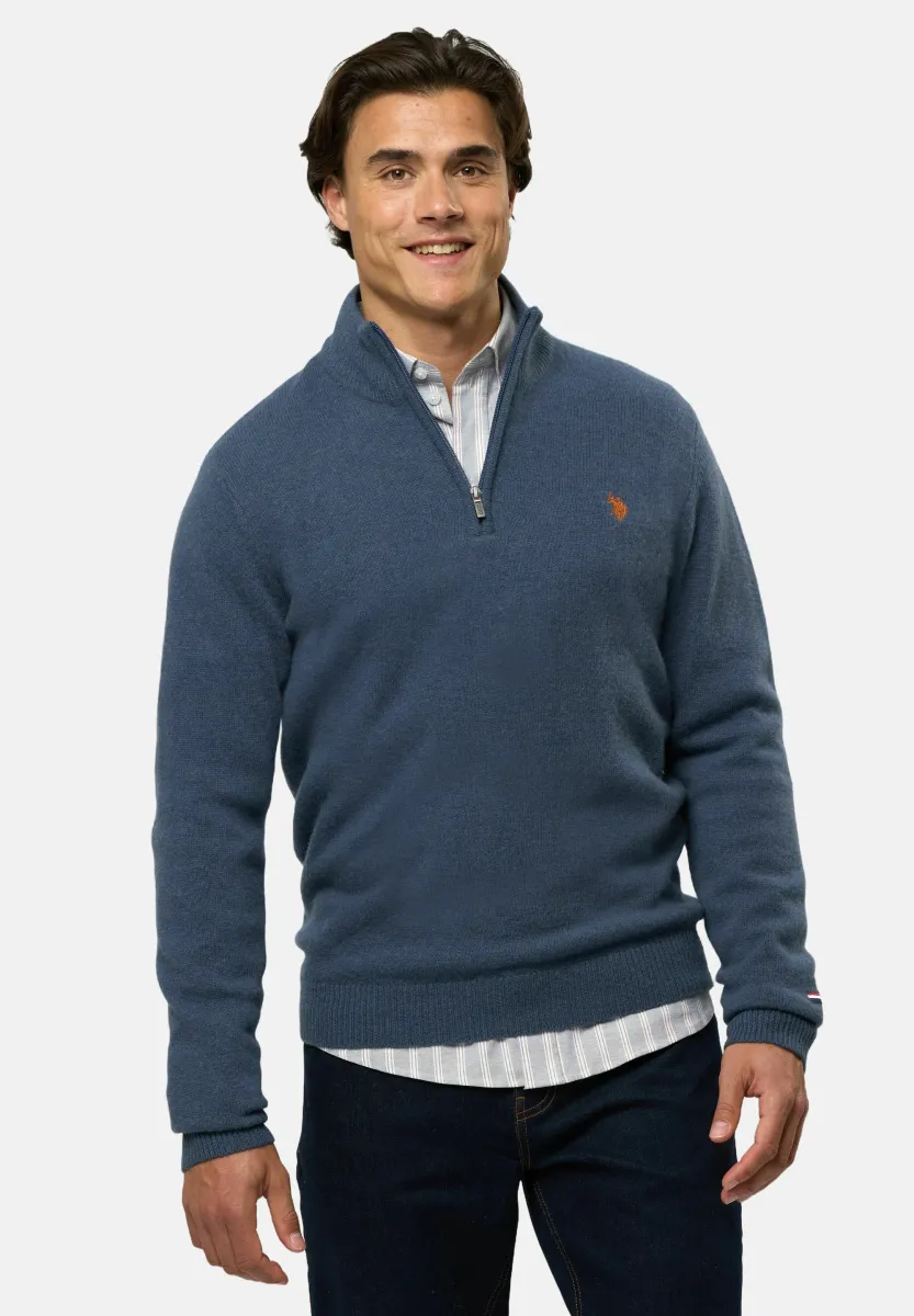 KEVIN - Strickpullover - vintage indigo mélange