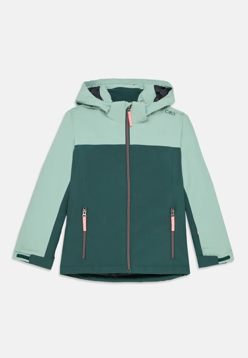 KID JACKET SNAPS HOOD - Snowboardjacke - trek green