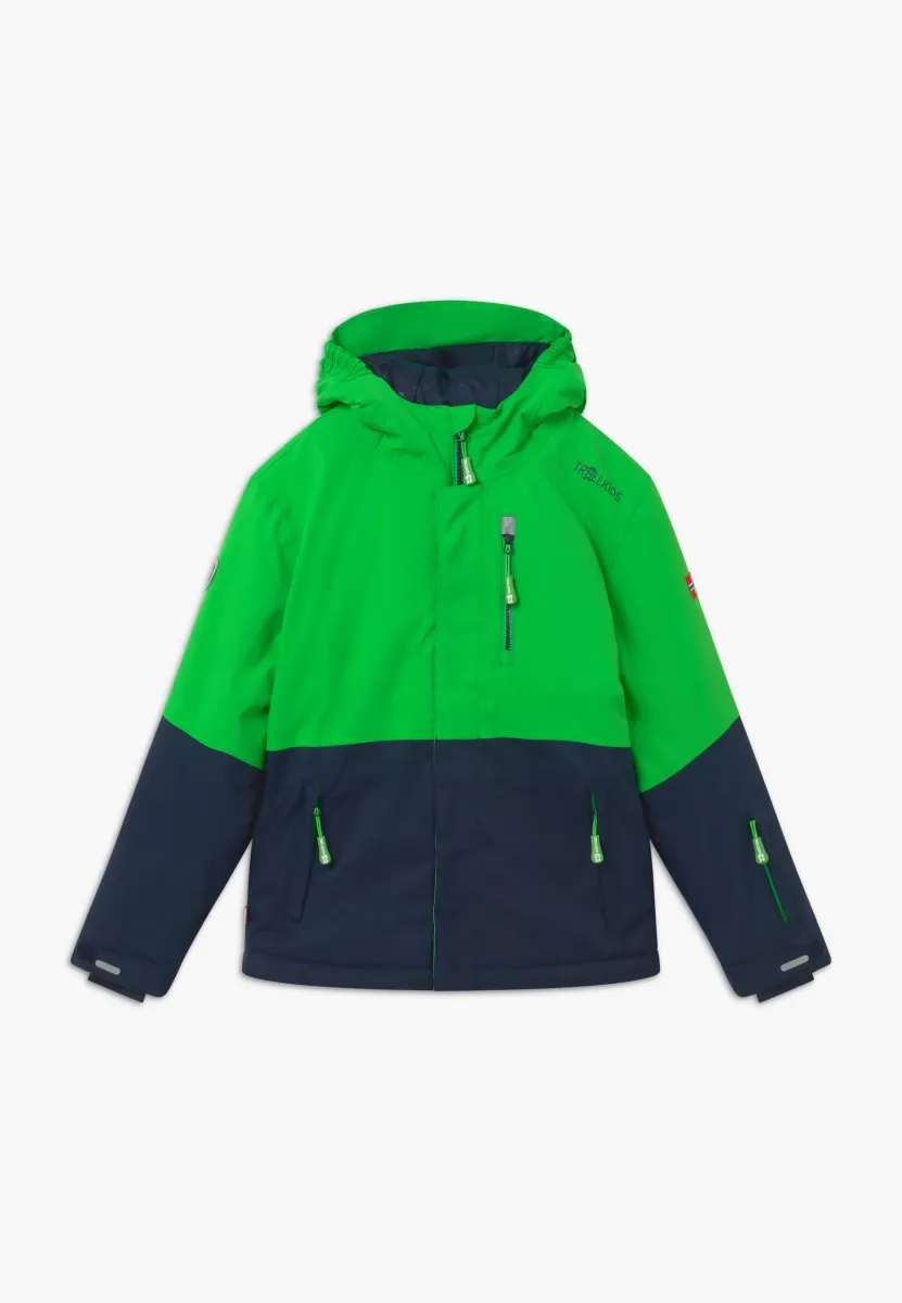 KIDS HALLINGDAL JACKET UNISEX - Hardshelljacke - bright green/navy