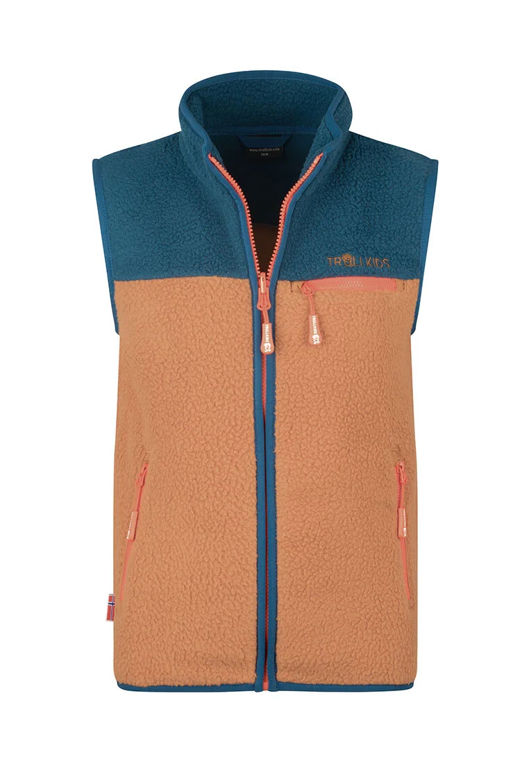 KIDS HEMSEDAL VEST UNISEX - Weste - almond/madeira blue/deep orange