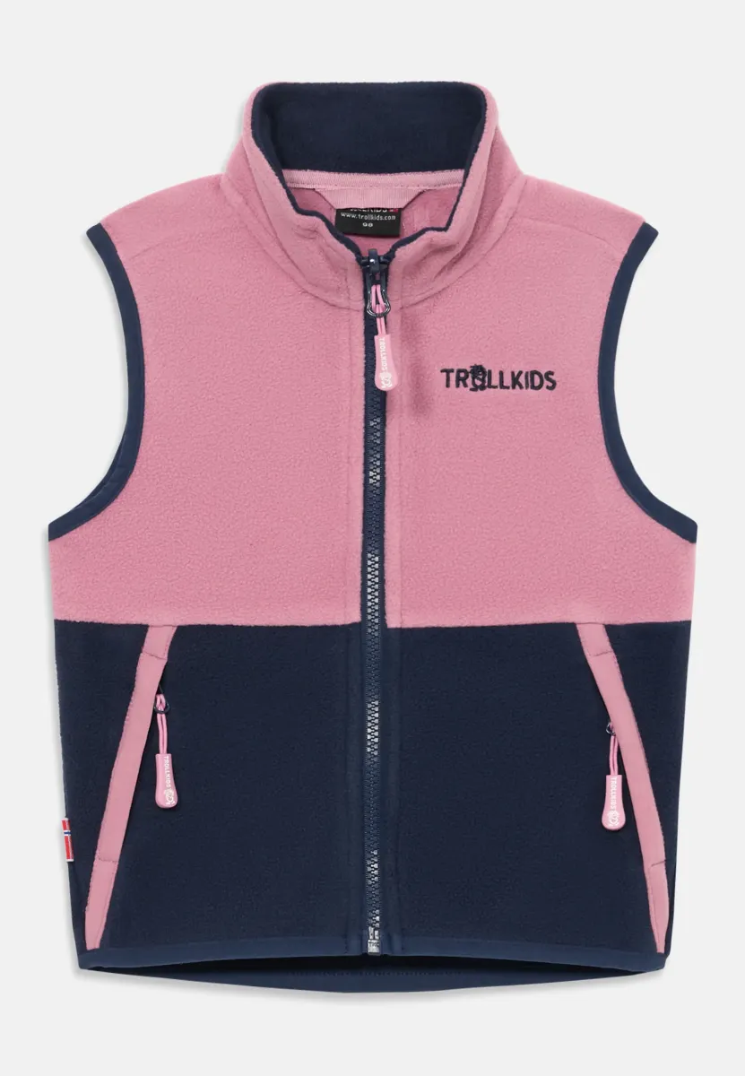 KIDS KJERAG UNISEX - Weste - mauve/navy