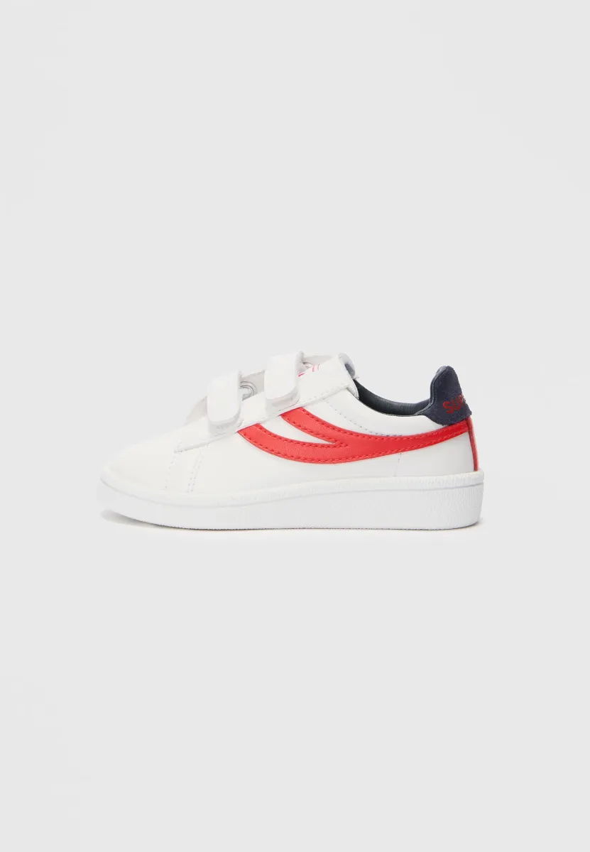 KIDS STRAPS MATCH UNISEX - Sneaker low - white/red/blue navy