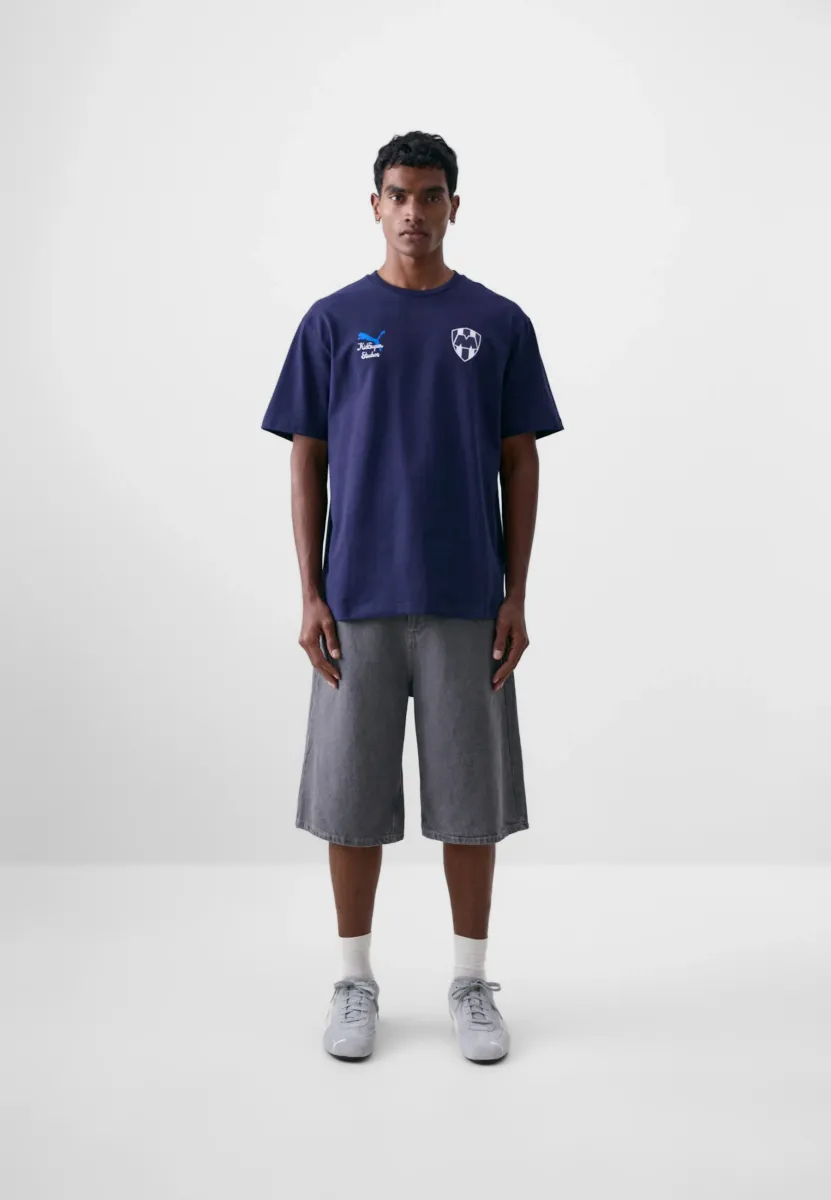 KIDSUPER MONTERREY GRAPHIC TEE - Vereinsmannschaften - deep navy/white