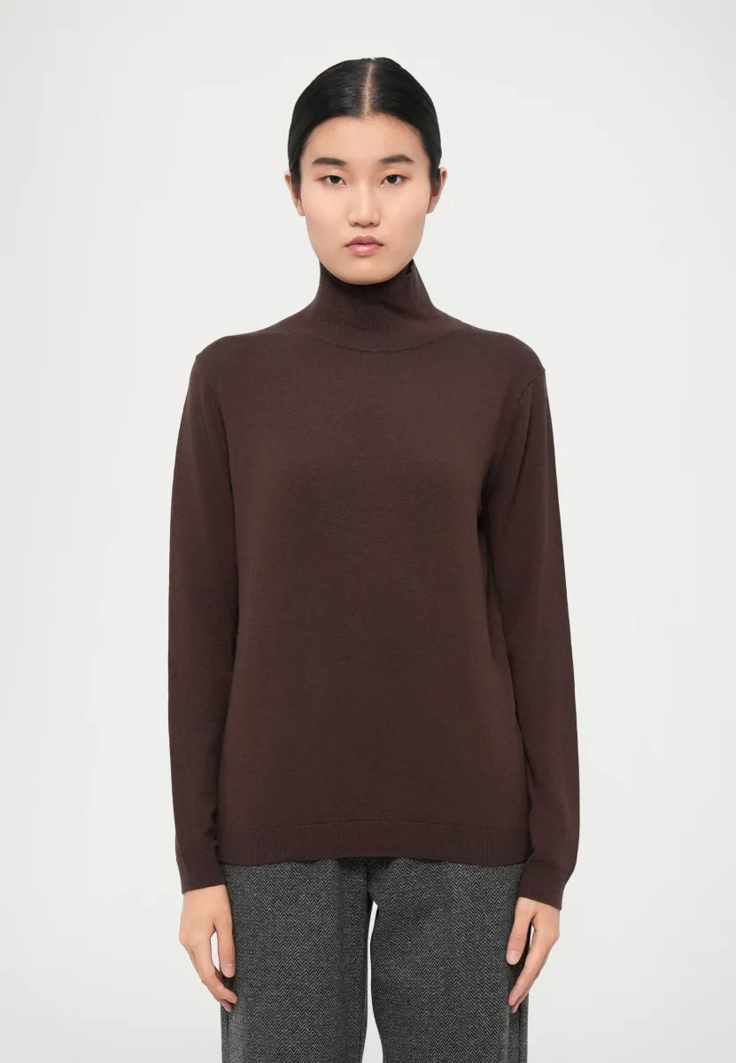 KIKU - Strickpullover - cioccolato