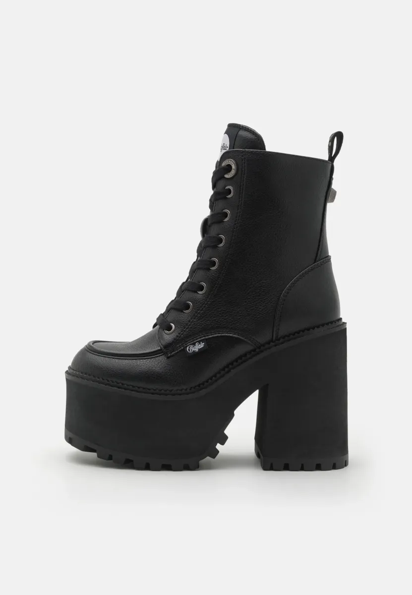 KILLAH LACE UP MID - Schnürstiefelette - black
