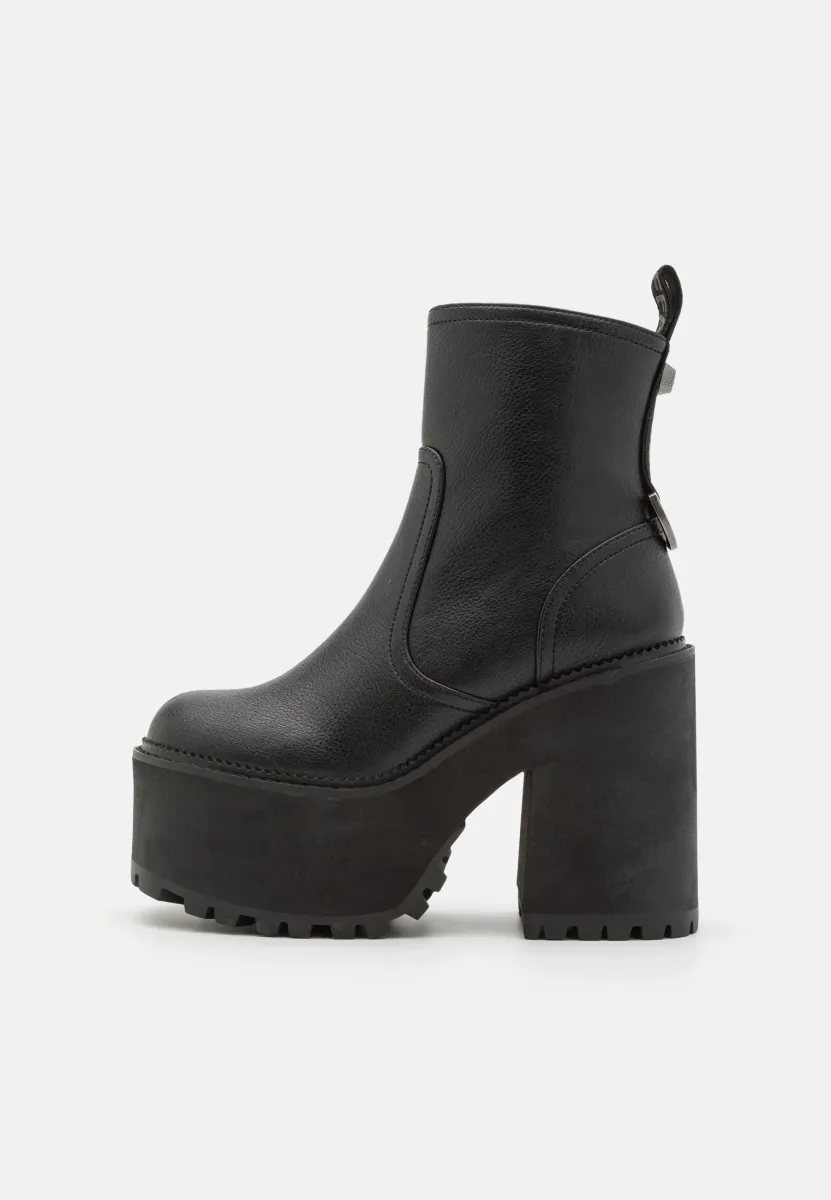 KILLAH ZIP BOOT MID - Plateaustiefelette - black
