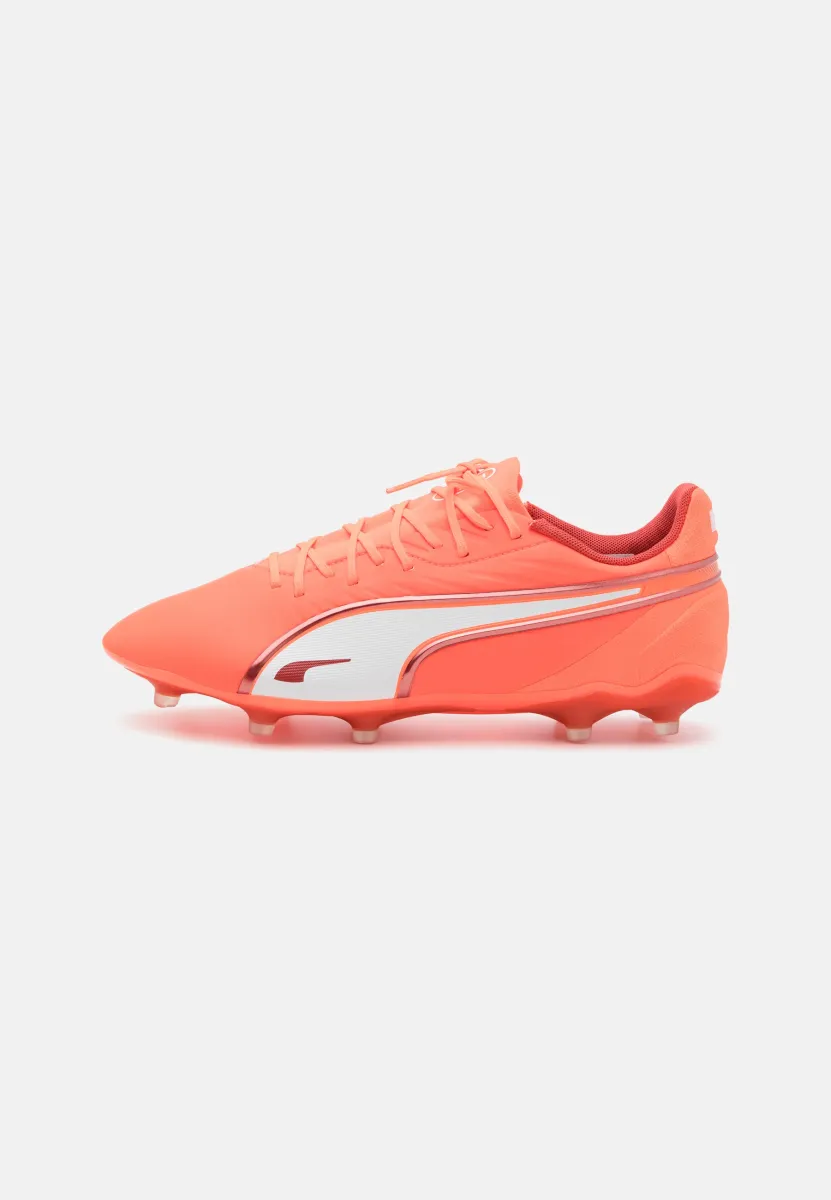 KING MATCH FG/AG - Fußballschuhe Kunstrasen - glowing red/white/red fire