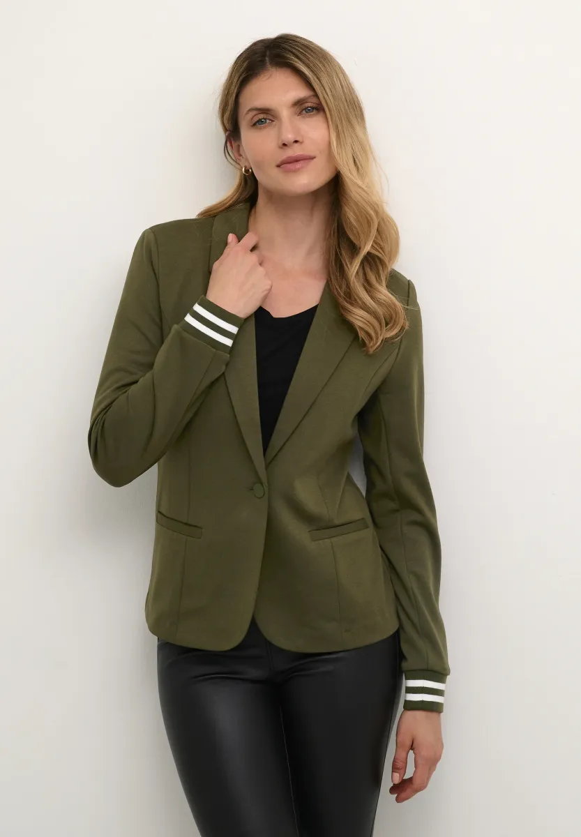 KINNIE - Blazer - forest night chalk stripe