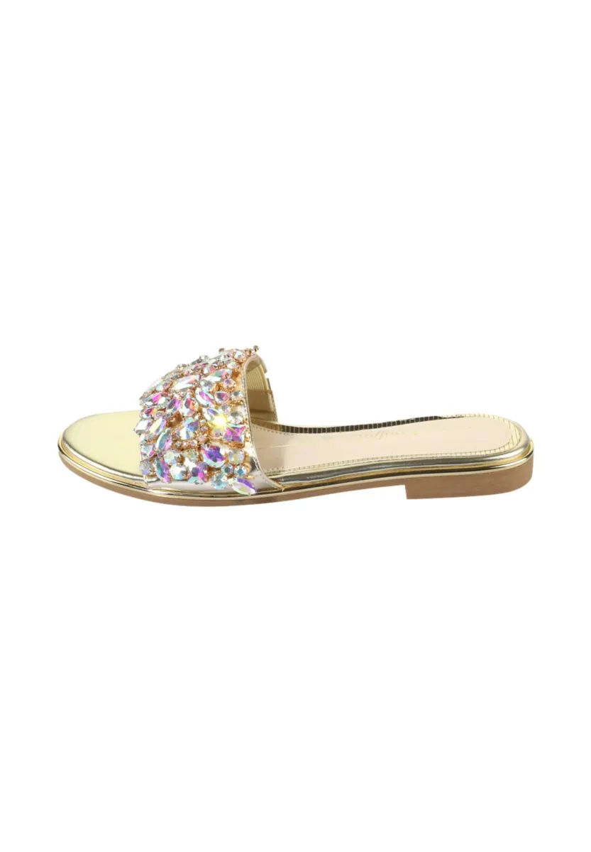 KIRA  - Pantolette flach - gold mermaid