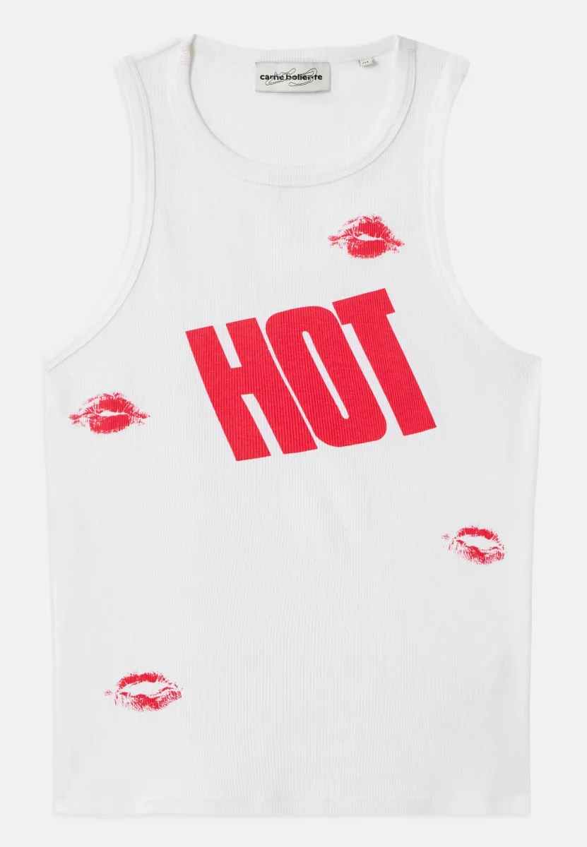 KISS ME UNISEX - Top - white