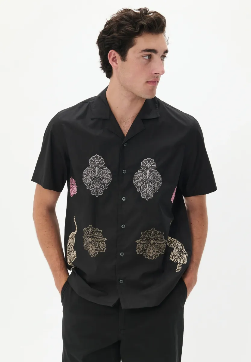 KLAMPO - Hemd - black