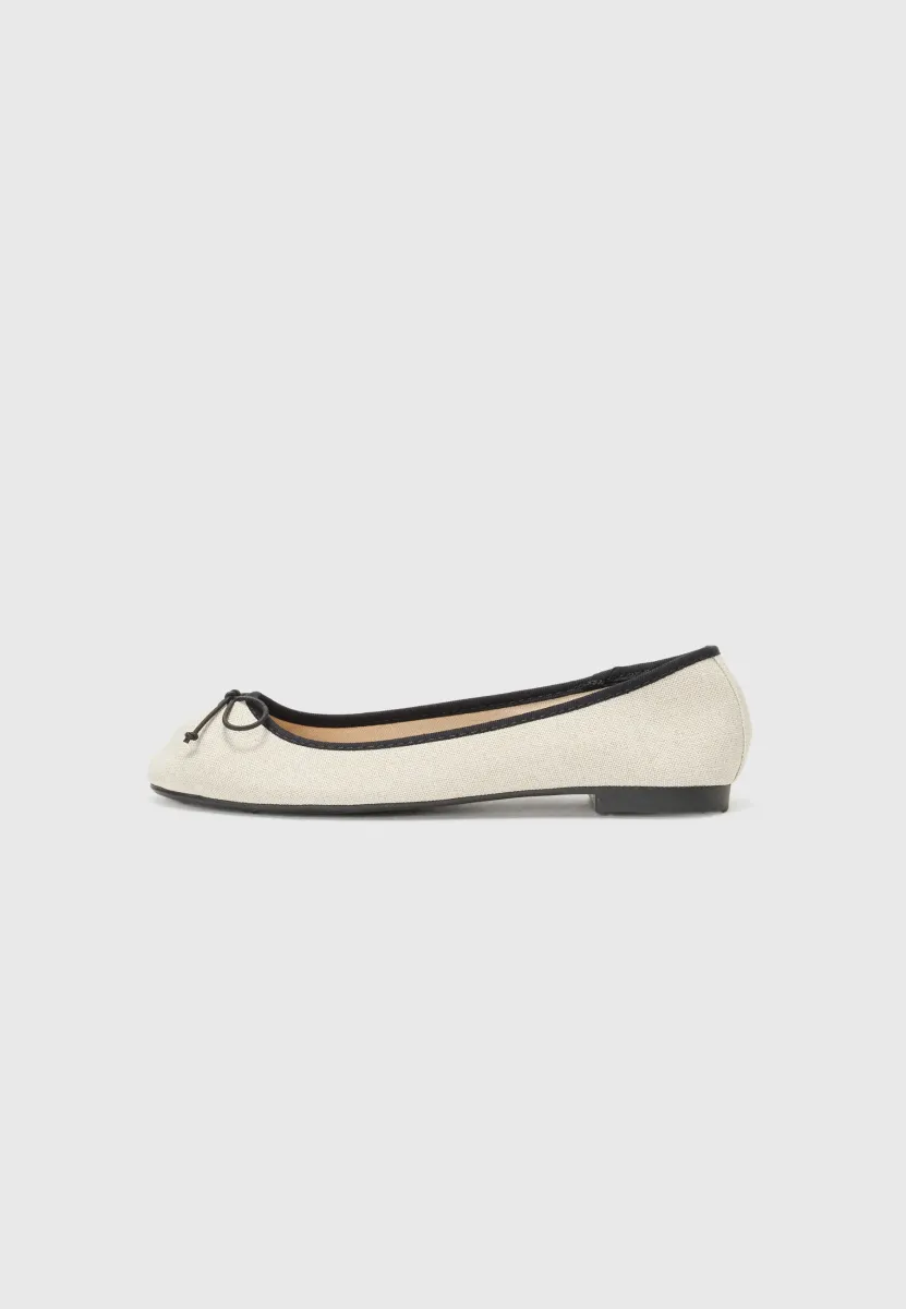 Klassischer Ballerina - beige black