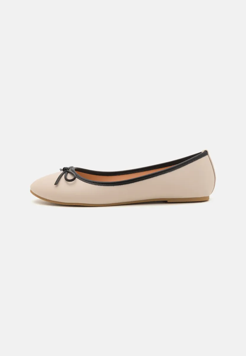 Klassischer Ballerina - beige/black