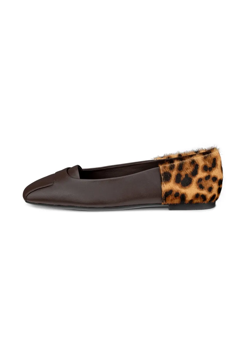 Klassischer Ballerina - black /leopard