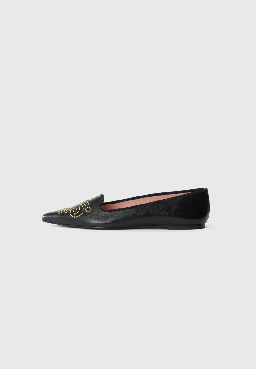 Klassischer Ballerina - black/gold-coloured