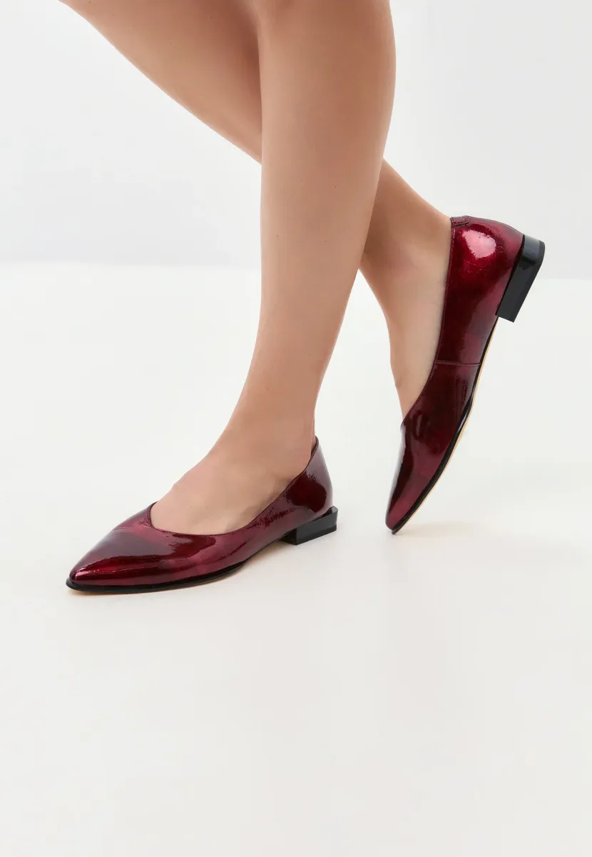 Klassischer Ballerina - bordeaux