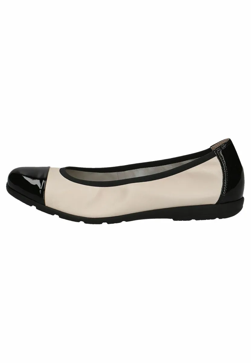 Klassischer Ballerina - cream black
