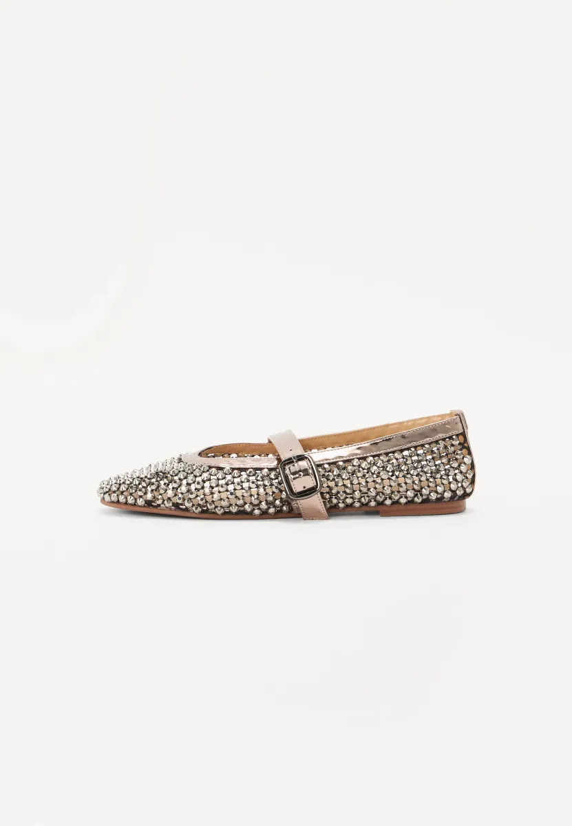 Klassischer Ballerina - Metallic Grey