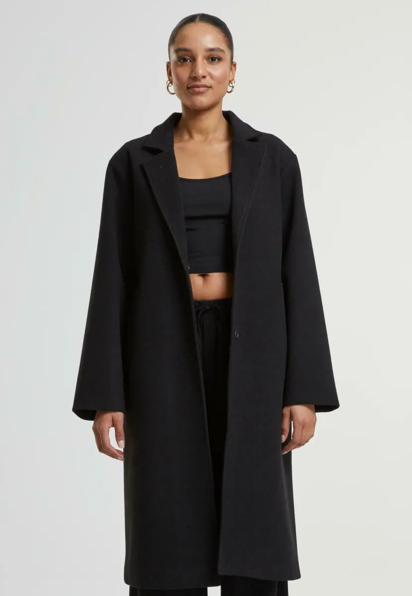 Klassischer Mantel - black