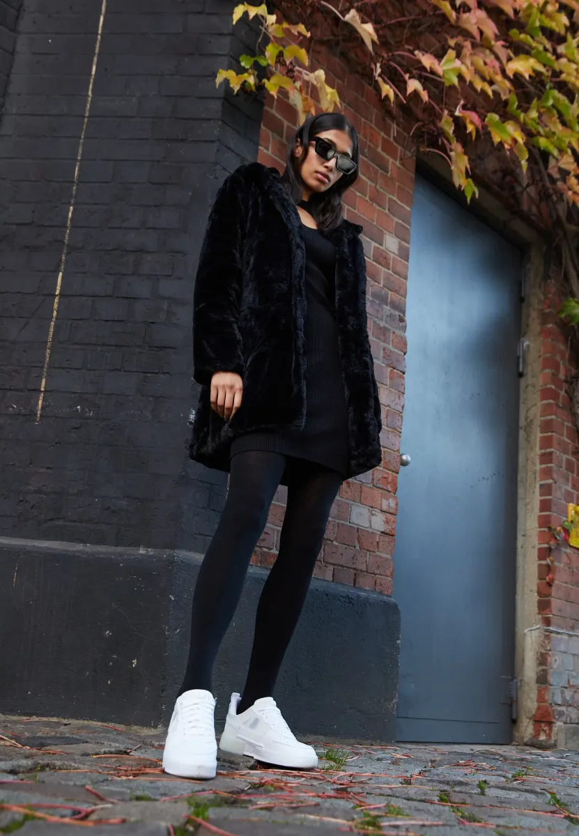 Klassischer Mantel - black