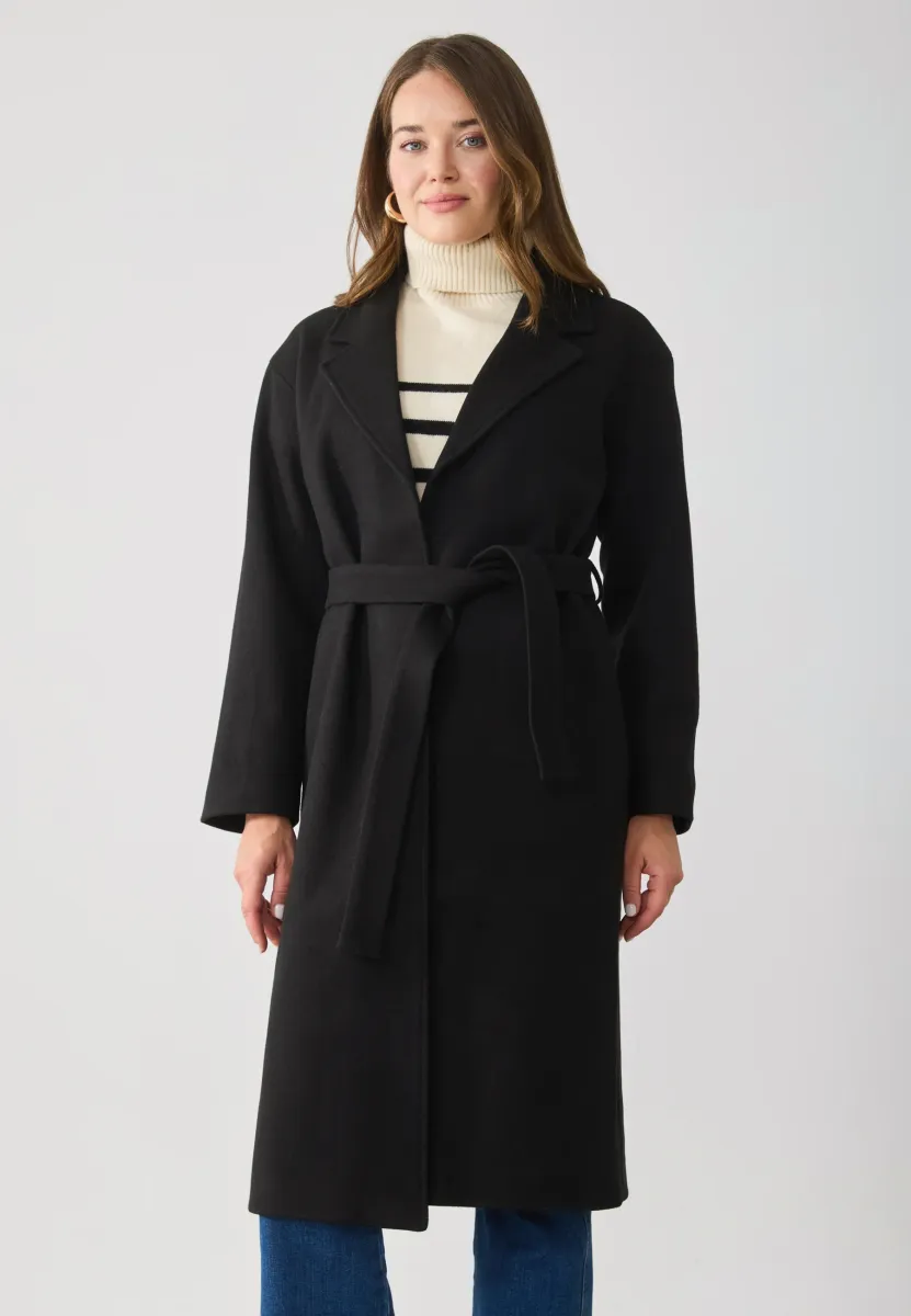 Klassischer Mantel - black