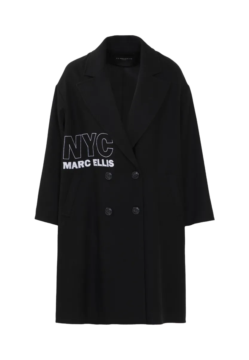 Klassischer Mantel - black