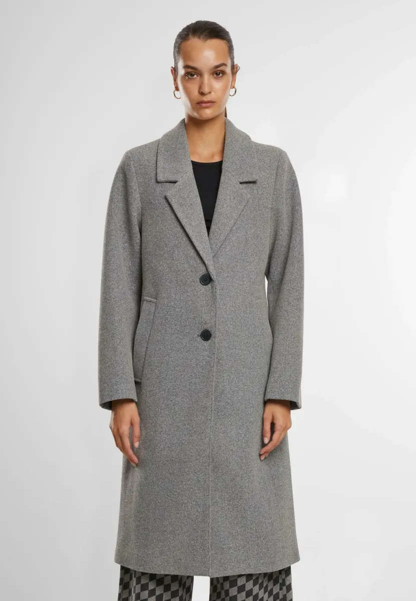 Klassischer Mantel - darkgreymelange