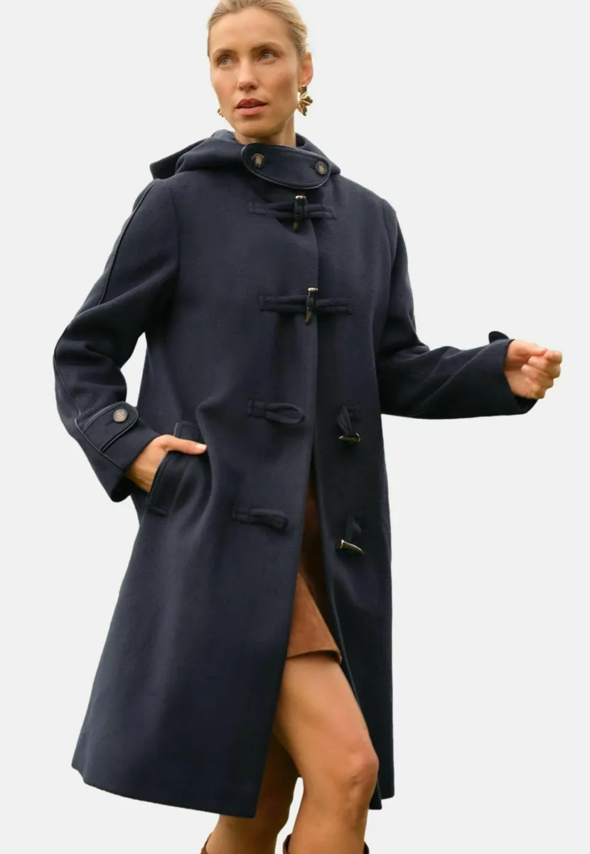 Klassischer Mantel - navy