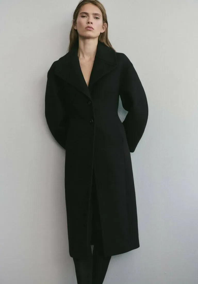 Klassischer Mantel - noir