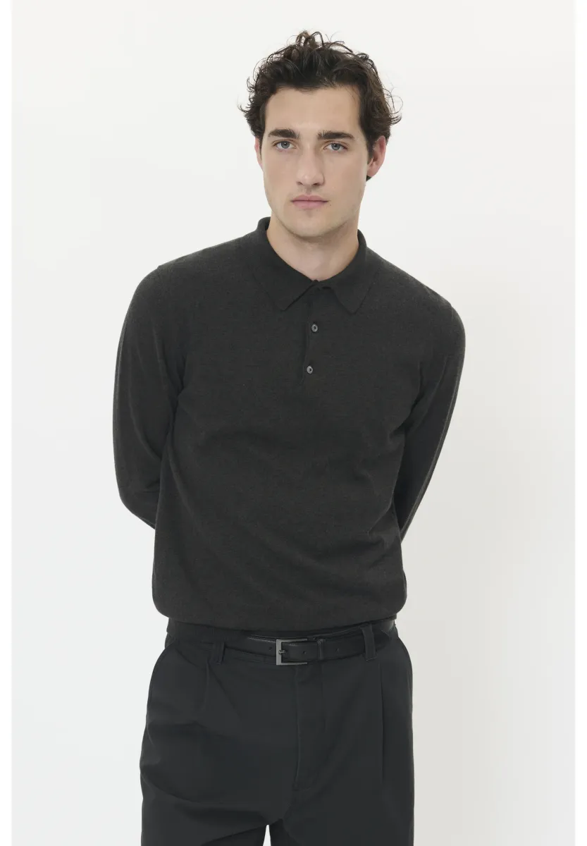 KLINT OC - Strickpullover - dark grey melange